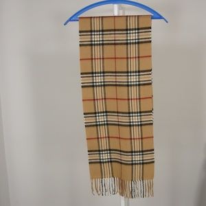 CASHMINK by V. FRAAS NOVA CHECK FRINGE SCARF